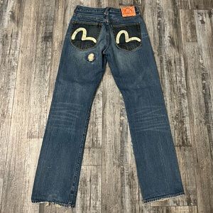 Evisu Distressed Jeans